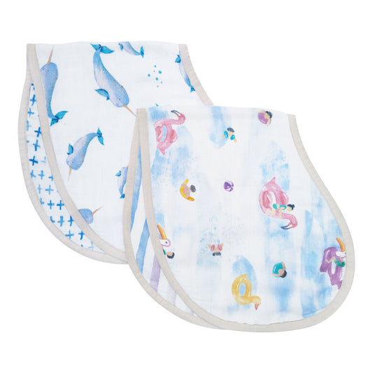 Bamboo Muslin Burp Cloth & Bib (Pack of 2) – Pool Floaties