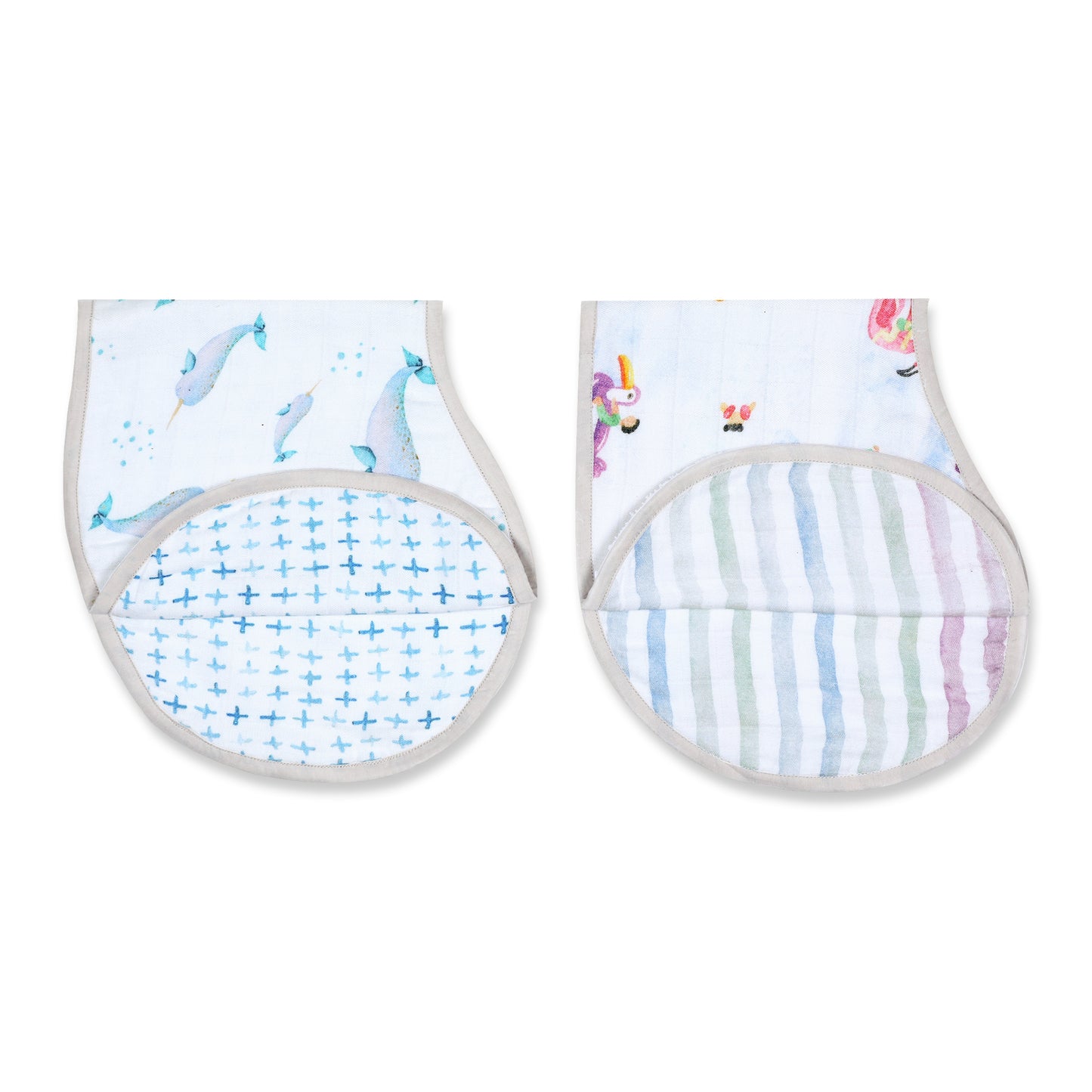 Bamboo Muslin Burp Cloth & Bib (Pack of 2) – Pool Floaties