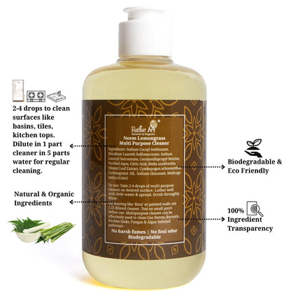 Rustic Art Neem Lemongrass Multipurpose Cleaner (300ml)