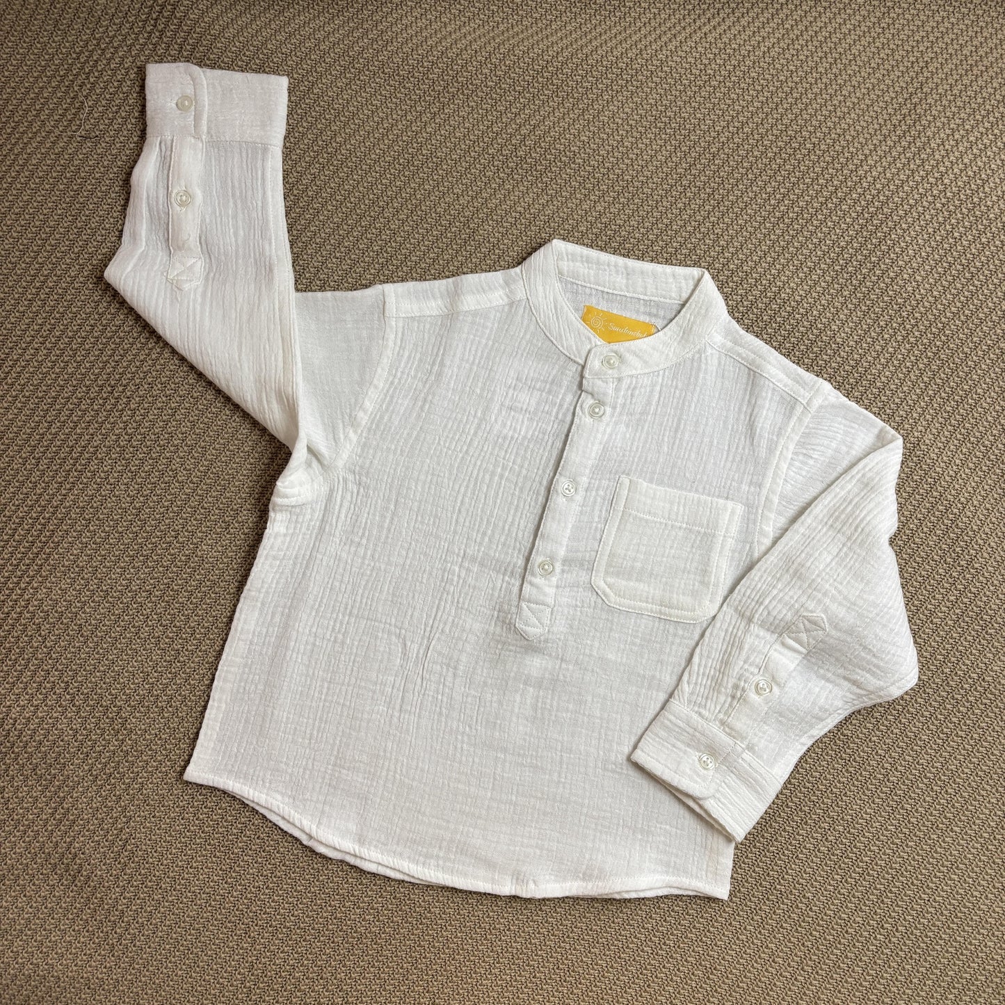Full Sleeve Muslin Cotton Shirt (0-2 Years)