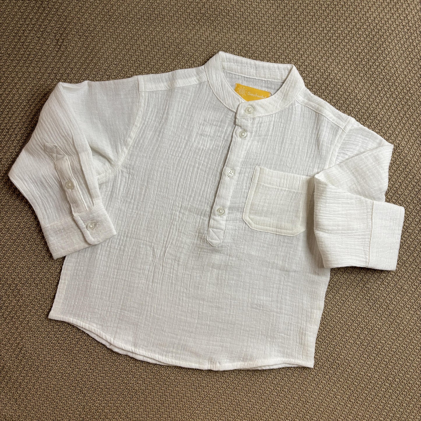 Full Sleeve Muslin Cotton Shirt (0-2 Years)