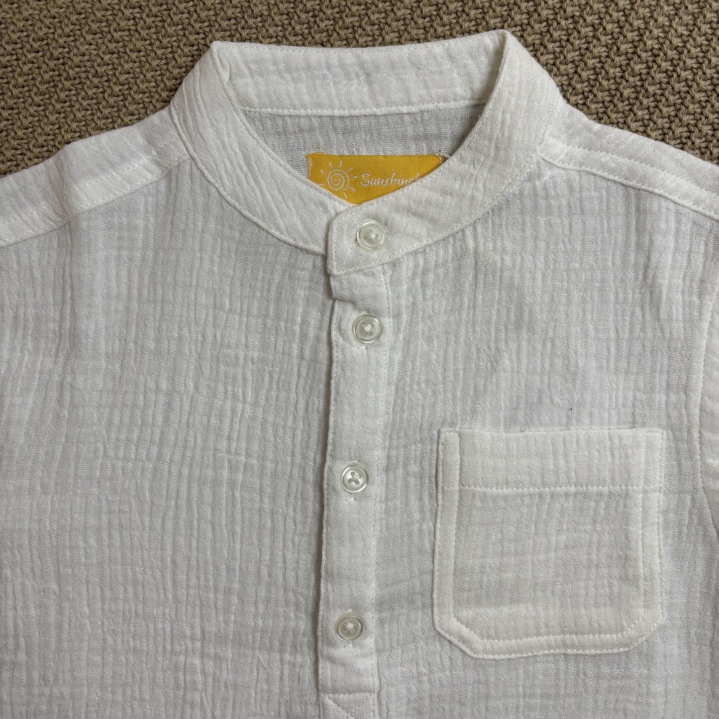 Full Sleeve Muslin Cotton Shirt (0-2 Years)