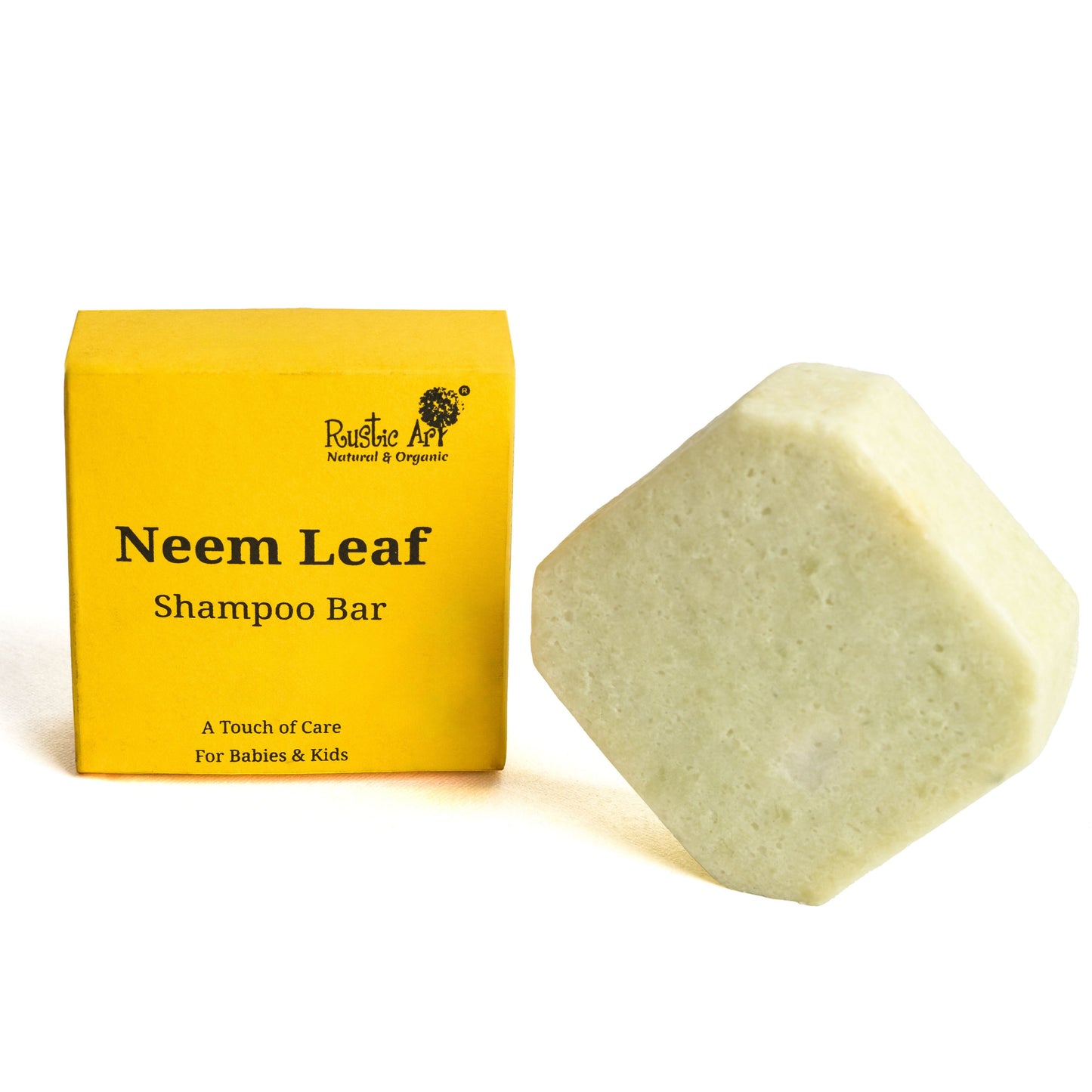 Rustic Art Neem Leaf Shampoo Bar For Babies & Kids