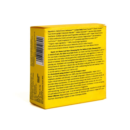 Rustic Art Neem Leaf Shampoo Bar For Babies & Kids