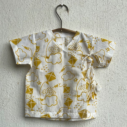 Organic Patang Angarakha With Yellow Pants