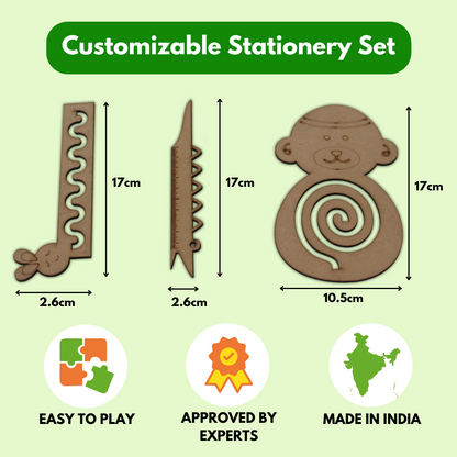 Taali Stationery Stencil Set - Set of 4 Stencils (PACK OF 2 SET)