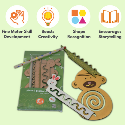 Taali Stationery Stencil Set - Set of 4 Stencils (PACK OF 2 SET)