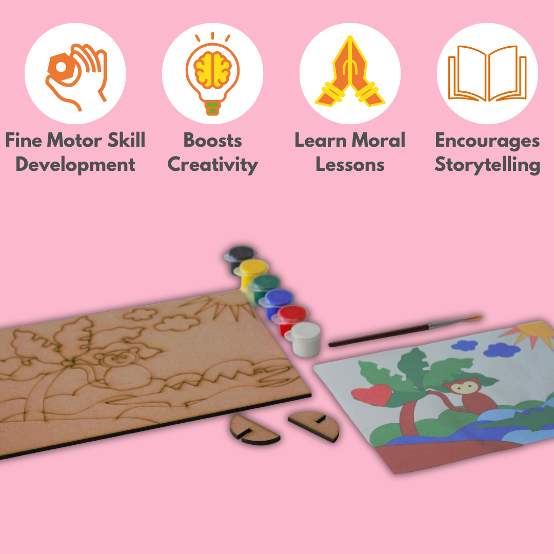 Taali DIY Painting Kit - Panchtantra Story Painting