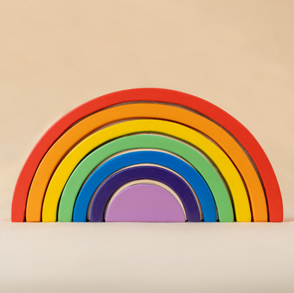 Rainbow Wooden Stacker Toy