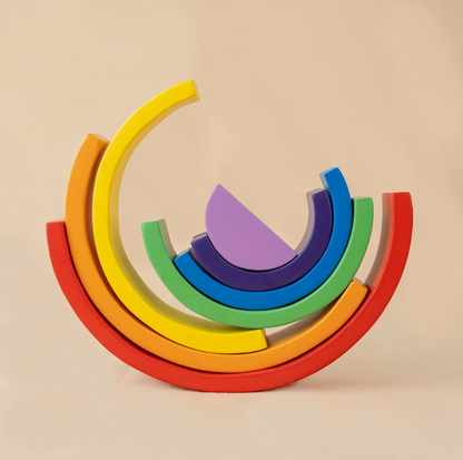 Rainbow Wooden Stacker Toy