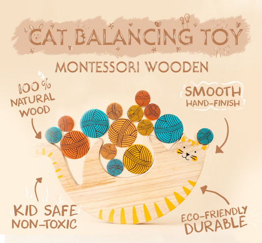 Cat Balancing Toy - Montessori