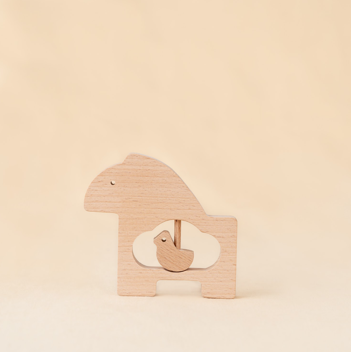 Mama & Me - Wooden Animal Rattle (0-12 Months)