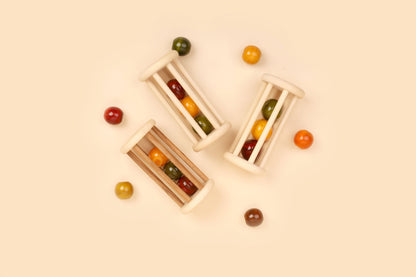 Wooden Rolling Rattle for Babies | Rattle - Bombay Toy Company