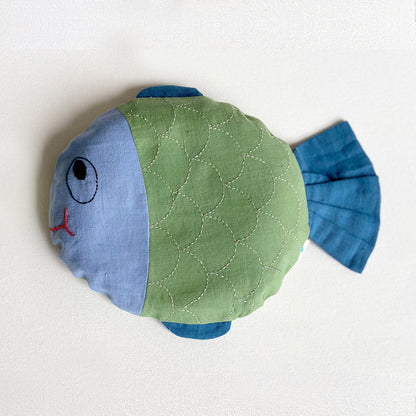 ORGANIC FISH MUSTARD SEED PILLOW