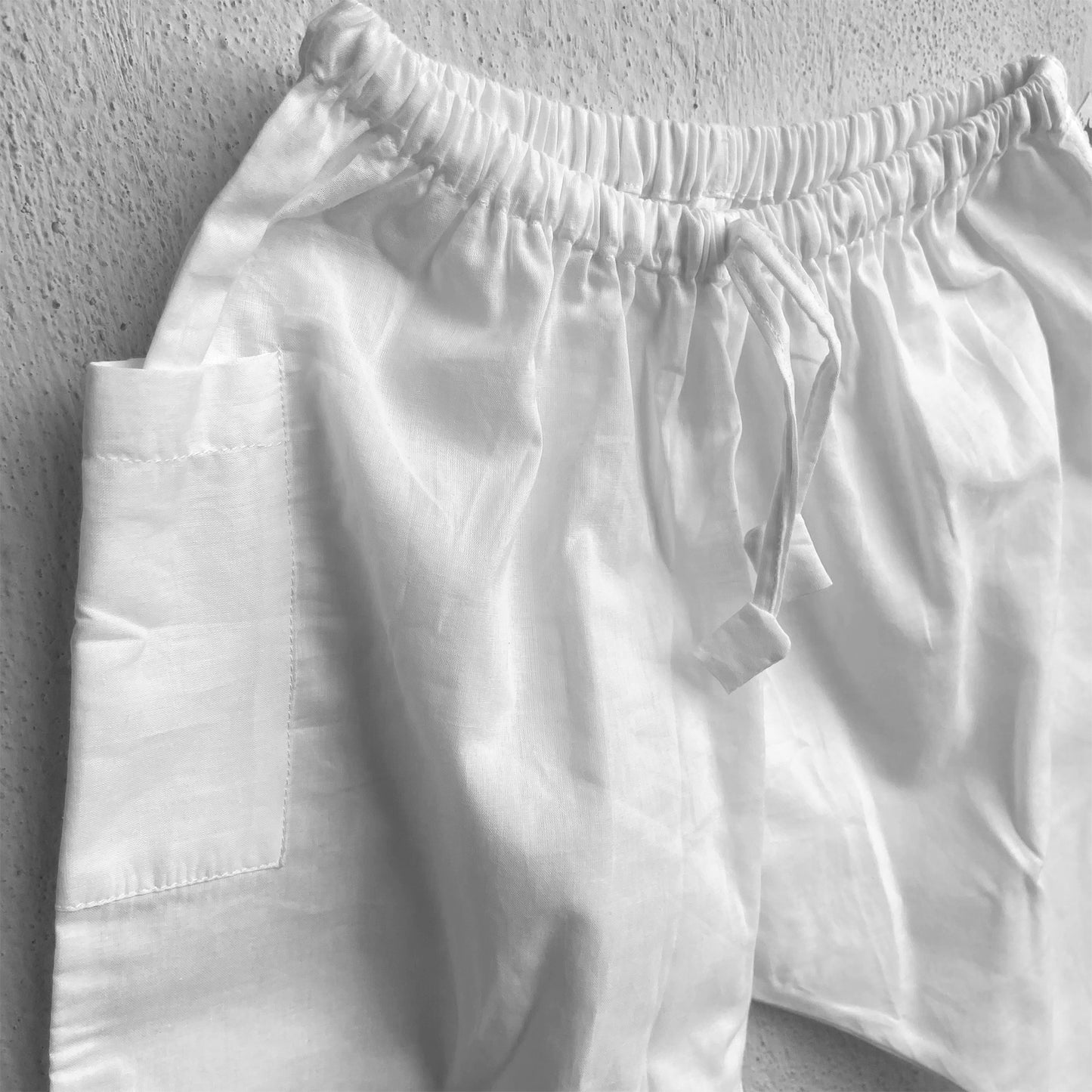 Organic Red Angrakha + White Pants
