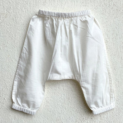 Organic Essential White Angrakha Top + Pants