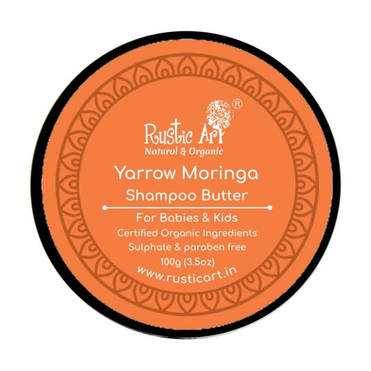 Rustic Art Yarrow Moringa Shampoo Butter for Babies & Kids 100 g