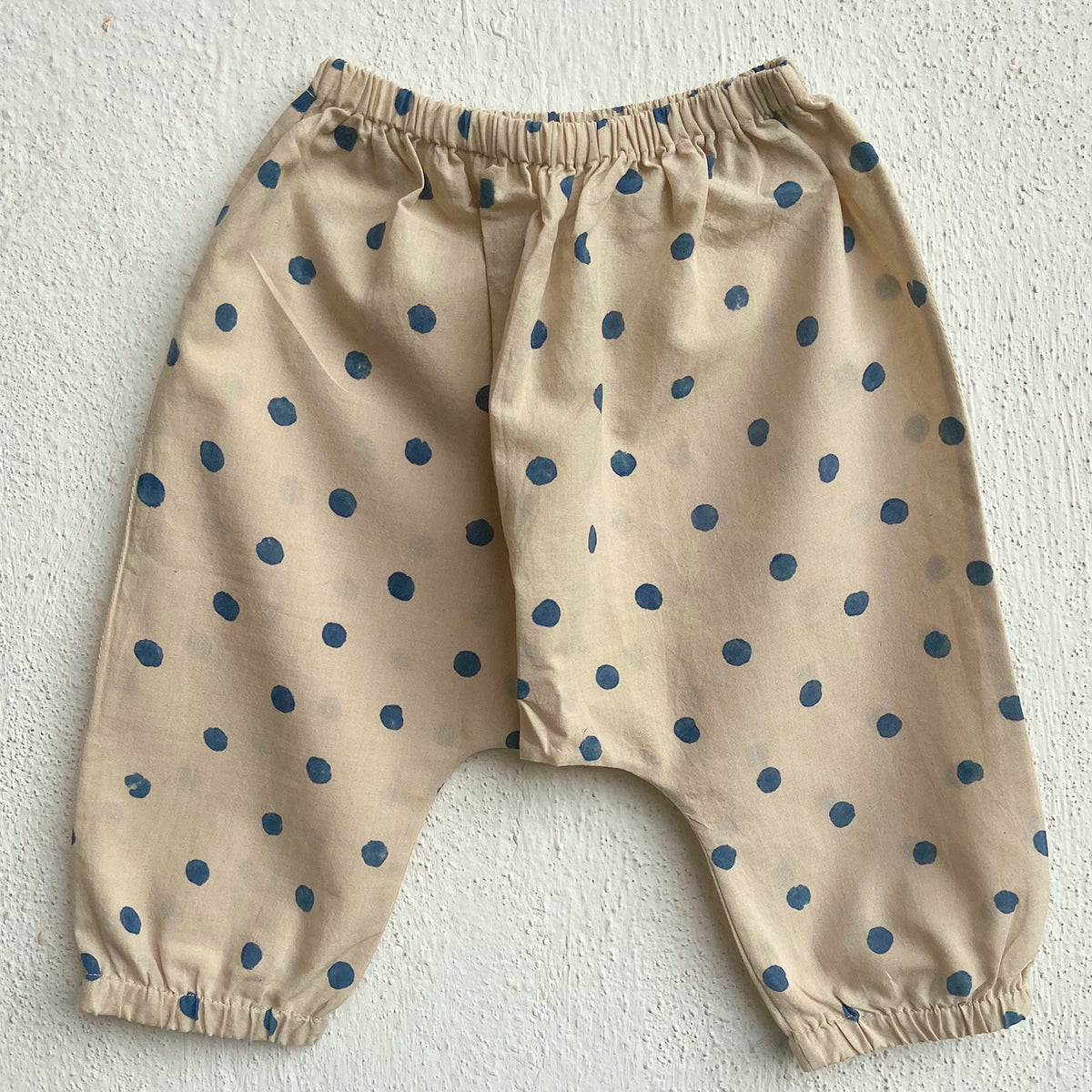 Organic Indigo Polka Kurta With Matching Pants