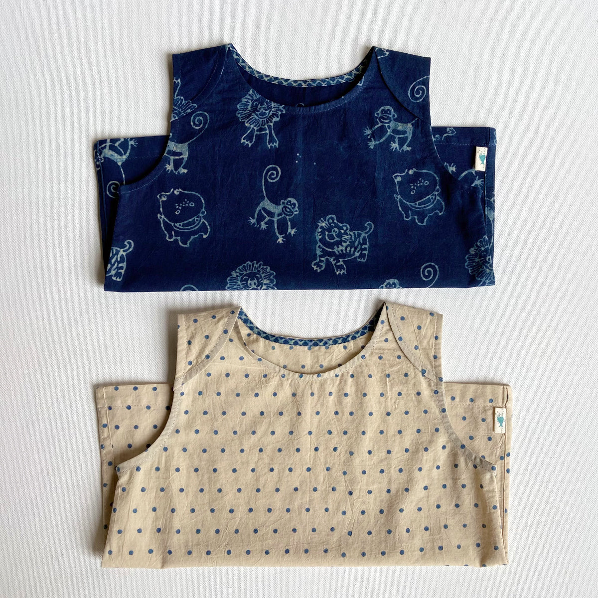Organic Indigo Zoo Jhabla Bag