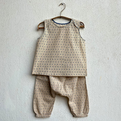 Organic Indigo Zoo Jhabla Bag - Zoo + Raidana Jhabla With Rai Dana Pants