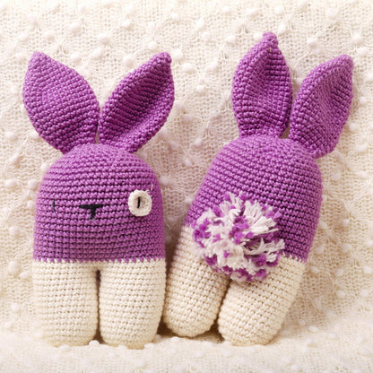 Popped Purple Crochet Rattle - Bubblegum