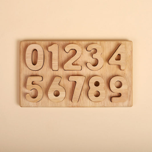 Wooden Math Number Puzzle 0-9