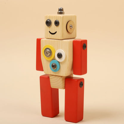Wooden Robot STEAM Toy  Ollie