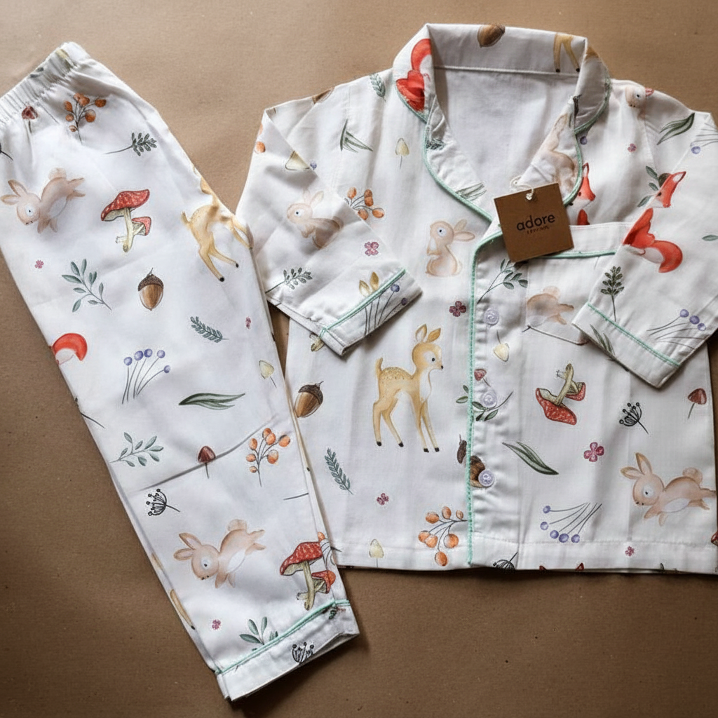 Enchanted Forest Organic Cotton Night Suit