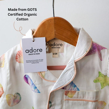 Ocean Pebbles Organic Cotton Night Suit