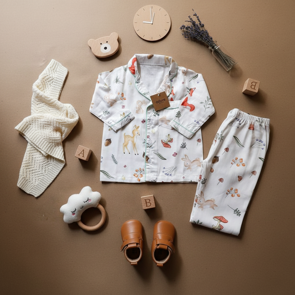 Enchanted Forest Organic Cotton Night Suit