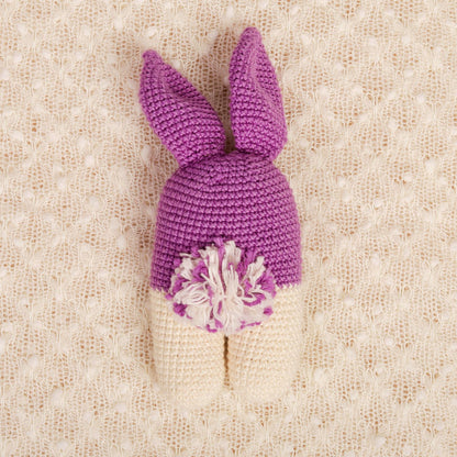 Popped Purple Crochet Rattle - Bubblegum