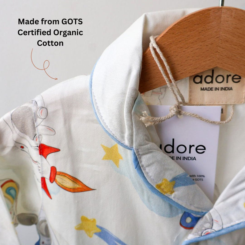 Tiny Galaxy Organic Cotton Night Suit