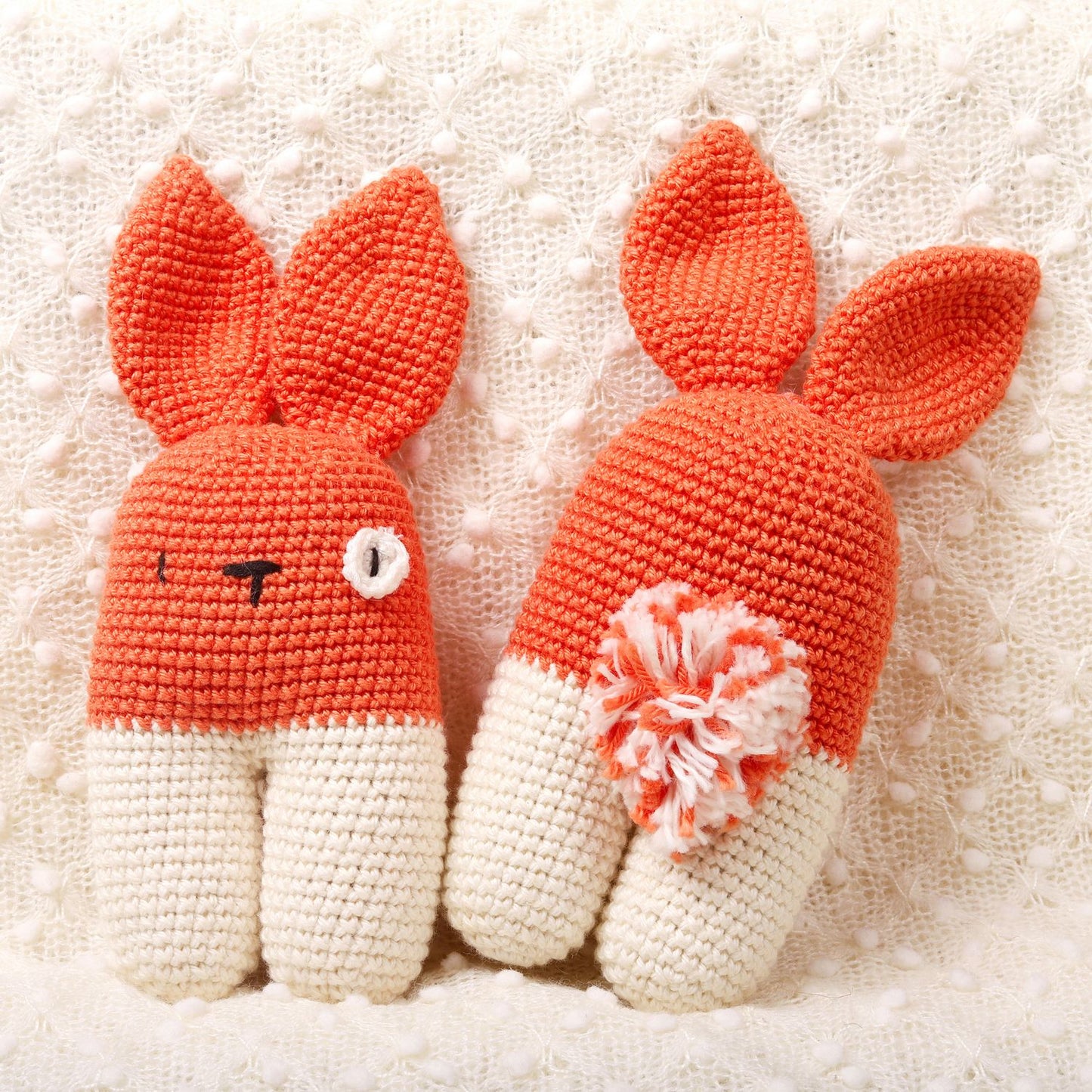 Bust Orange Crochet Rattle - Bubblegum