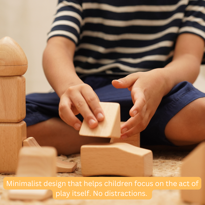 Flo - Waldorf Blocks | Irregular Wooden Blocks for Sensory Play