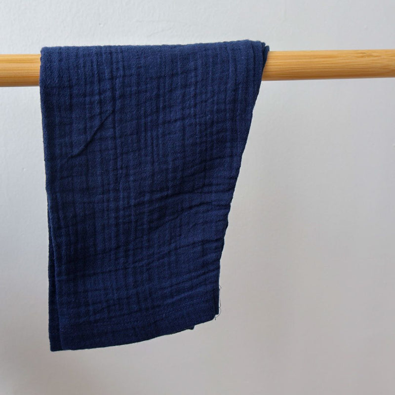 Navy Blue Organic Muslin Cotton Full Sleeve Set