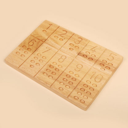 Wooden Number Reversible Board