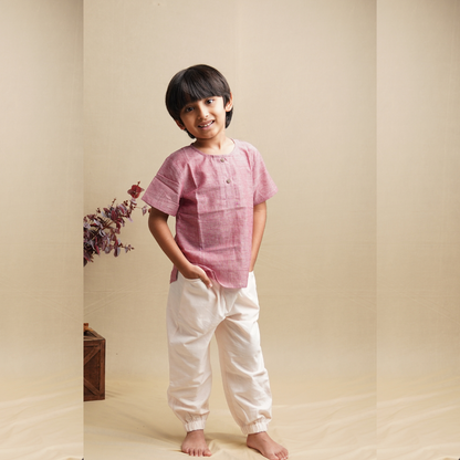 Kurta Shirt' - Boys' Cotton Shirt