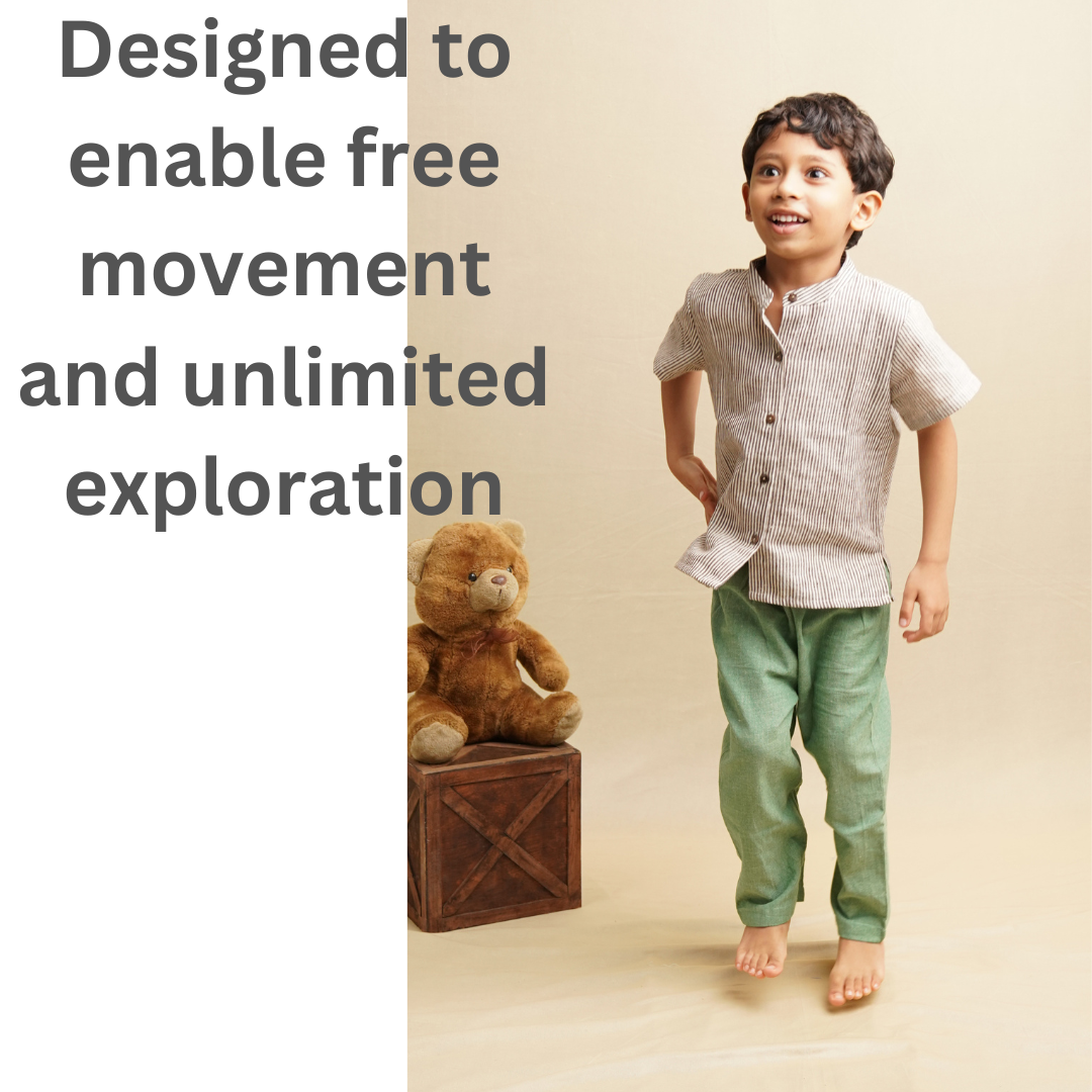 Nature Wear Cotton Pants' - Boys' Cotton Trousers