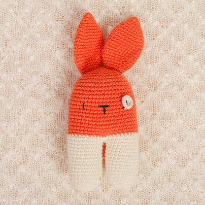 Bust Orange Crochet Rattle - Bubblegum