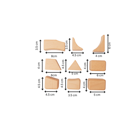 Flo - Waldorf Blocks | Irregular Wooden Blocks for Sensory Play