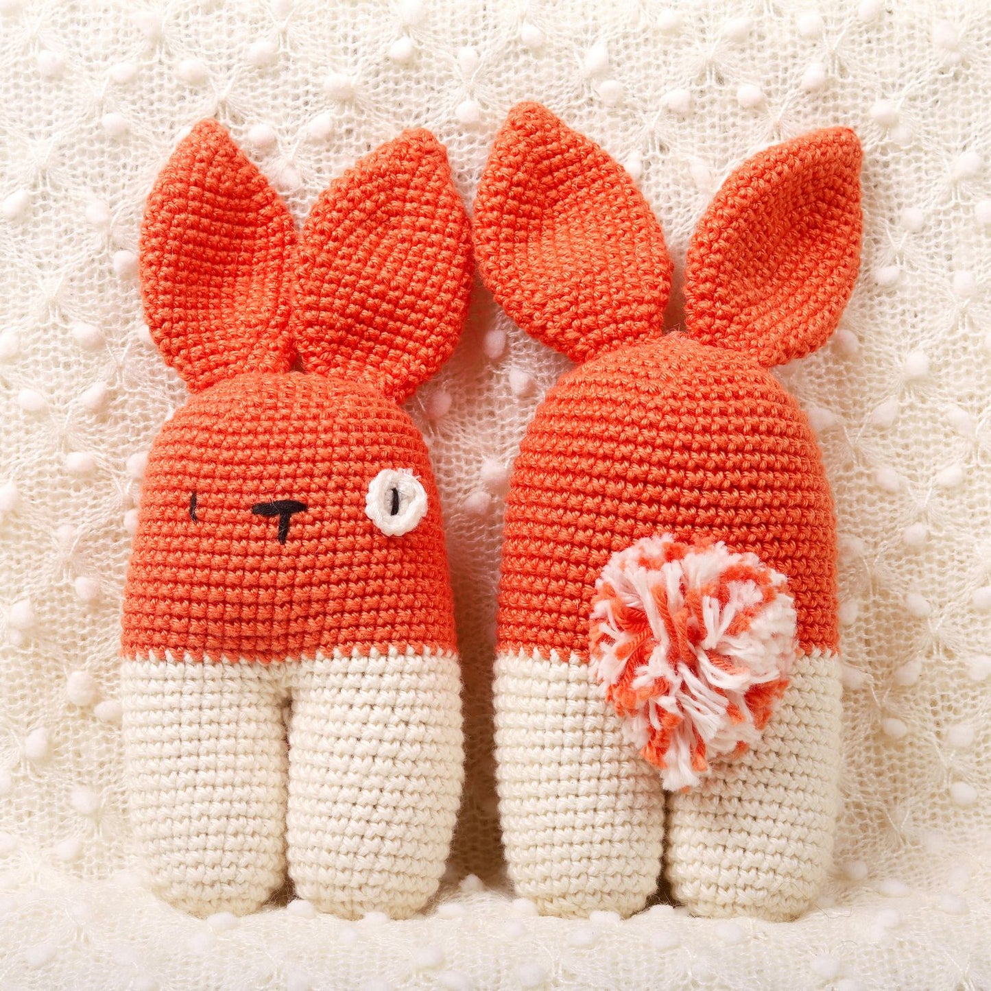 Bust Orange Crochet Rattle - Bubblegum