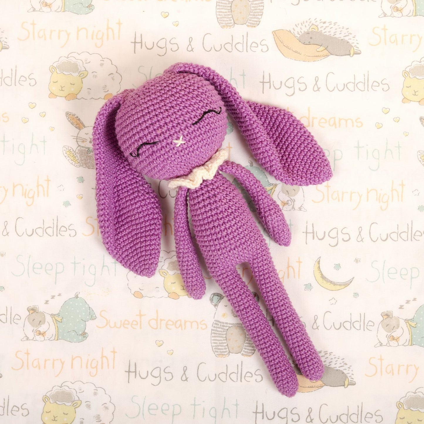 Popped Purple Crochet Doll - Hopper the Bunny