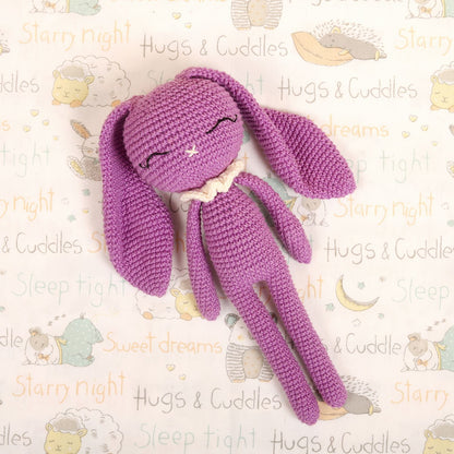 Popped Purple Crochet Doll - Hopper the Bunny