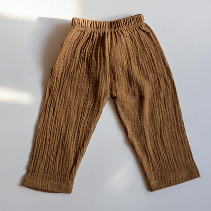 Cocoa Delight Organic Muslin Cotton Full Sleeve Set