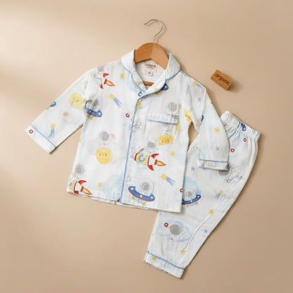 Tiny Galaxy Organic Cotton Night Suit