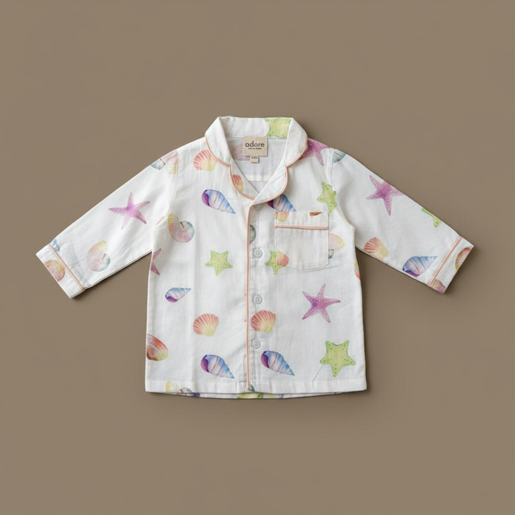 Ocean Pebbles Organic Cotton Night Suit