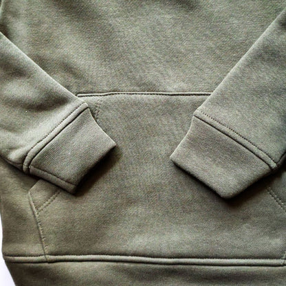 Olive Green Organic Cotton Fleece Hoodie and Jogger Set