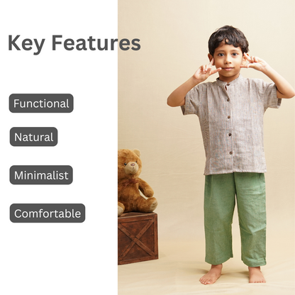 Nature Wear Cotton Pants' - Boys' Cotton Trousers