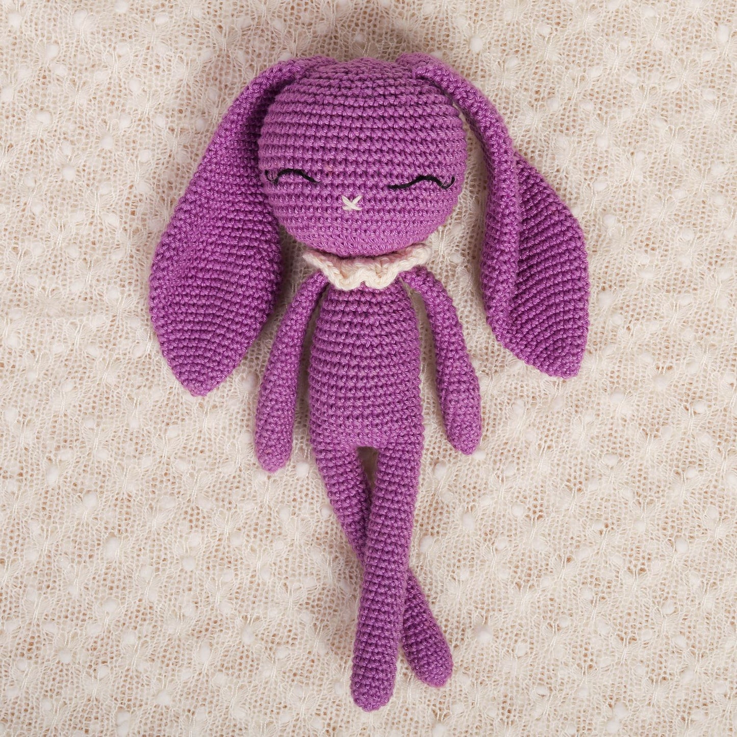 Popped Purple Crochet Doll - Hopper the Bunny