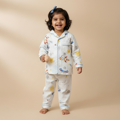 Tiny Galaxy Organic Cotton Night Suit